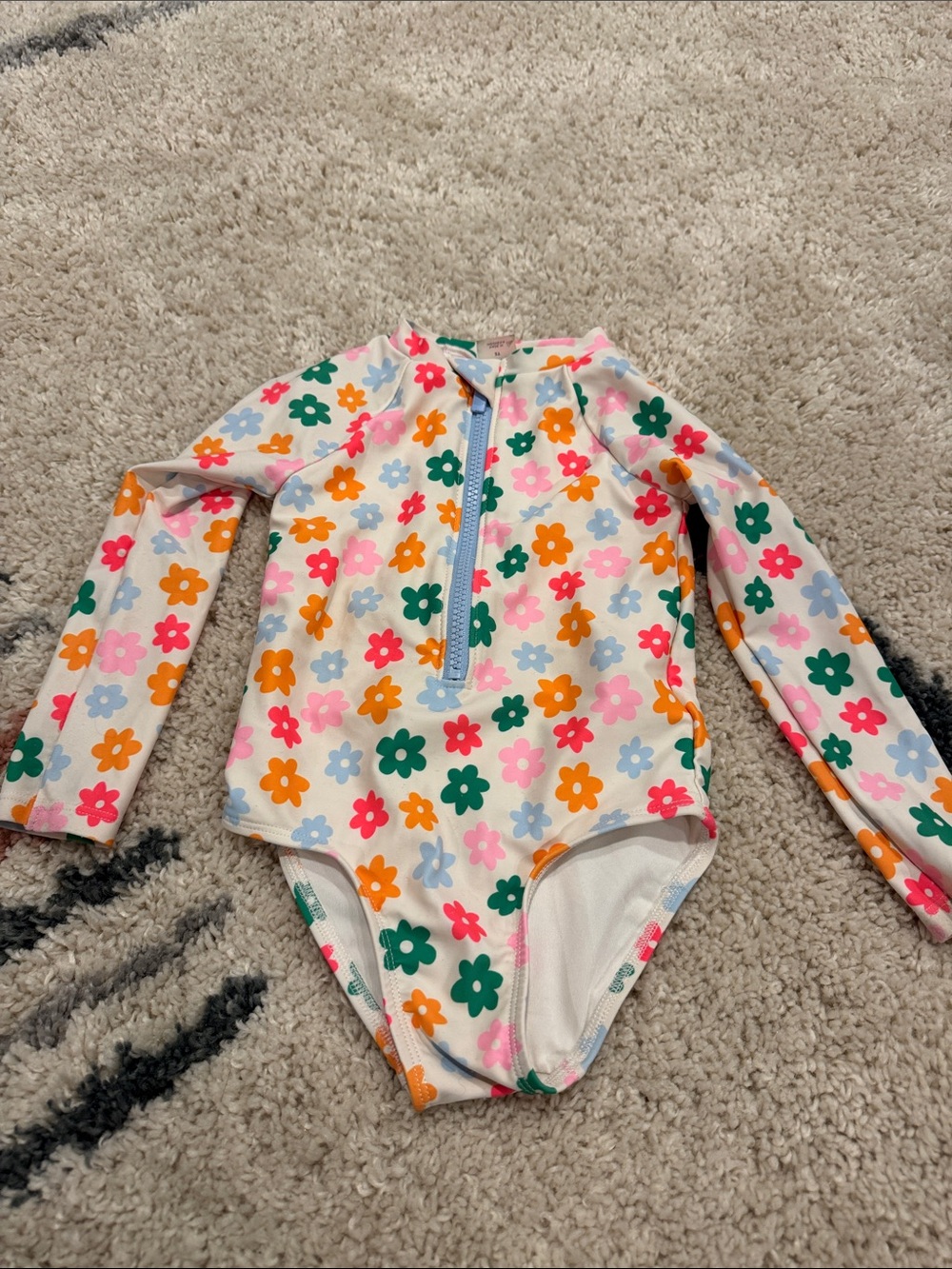 Old Navy Long-Sleeve Floral One-Piece Swimsuit - Multicolor